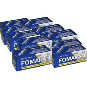 Pack of 10 FOMAPAN Classic 100 ASA Rollfim/Medium Format /120 Black + White