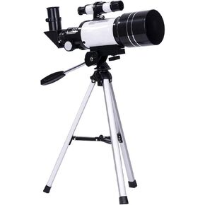 Telescope, Astronomical Refractor Telescope with an Tripod Ideal Telescope for Kids Adults Beginners Telescope with 2 Eyepieces Pe