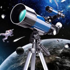 فتحة 70 مم من تلسكوب علم الفلك جبل 400 مم ، تلسكوب الانكسار للأطفال البالغين والمبتدئين ، portabletelescope ، مع حمل B