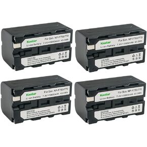 Kastar 4-Pack NP-F770 Battery 7.4V 5800mAh Replacement for CCD-TR618 CCD-TR640 CCD-TR710 CCD-TR713 CCD-TR716 CCD-TR717 CCD-TR718 CCD-TR728 CCD-TR730 CCD-TR76 CCD-TR760 CCD-TR8000E Camera
