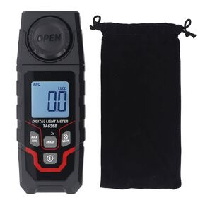 Digital Illuminance Tester 200000LX Range 0.1LX Resolution 120 Degree Incident Angle Digital Light Meter for Lighting Brightness Measurements