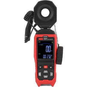 Digital Light Meter 200000 Range Rotatable Probe Sound Light Prompt Luxmeter VA Color Screen