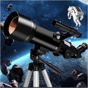 Astronomical Telescope,telescopes for Astronomy Beginners,Kids Telescope,70mm Aperture 400mm AZ Mount Refractor Telescope,The (Col