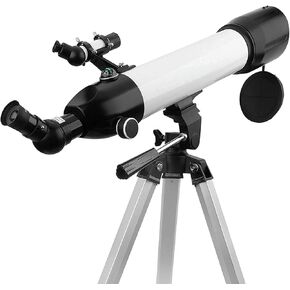 Telescopes 600/80mm Refractor Telescope for Beginners,Astronomy Outdoor Monocular Scope,with 2 eyepieces+3X Barlow Lens+
