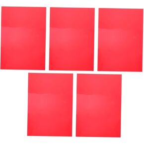 5 Sheets Correction Light Filter Transparency Film Red Color Lighting Gels Photo Filters Home Use
