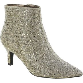 Masseys Women's Ursula Rhinestone Studded Dress Bootie