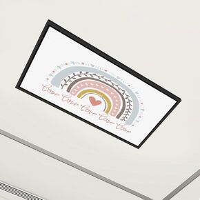 6 Pack Fluorescent Light Covers Nursery Print for Playroom Kids Baby Bedrooms Decorative Magnetic Ceiling Covers Light Shade Panel for Classroom Office 4 x 2 ft