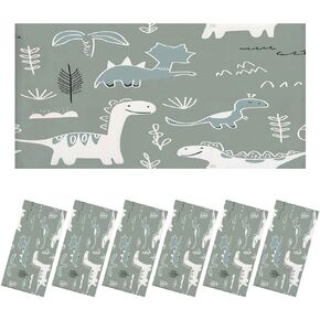 6 Pack Fluorescent Light Covers for Ceiling Lights Cute dinosaur print for kids print cartoon dinosaur Cute Dino pastel Magnetic Light Filters Diffuser Shade for Classroom Home Office School