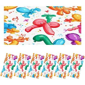 4 Pack Fluorescent Light Covers for Ceiling Lights Air balloons colorful seamless pattern flat cartoon animals sculpture Magnetic Light Filters Diffuser Shade for Classroom Home Office School