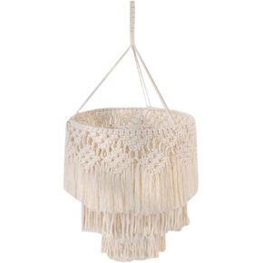 Macrame Pendant Light Cover for Ceiling Fixture in Nursery