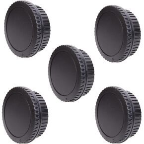 Foto&Tech Body Cap and Camera Rear Lens Cover Compatible with EOS R5 Mark II 1D 1DS Mark II III IV 7D Mark II D30 D60 50D 60D 60DA 5D Mark II Mark III 7D T7i XT XTi XSi T3 T3i T4 T4i DSLR R8 R50