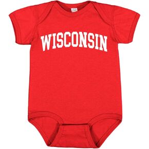 State of Wisconsin College Style Fashion T-Shirt