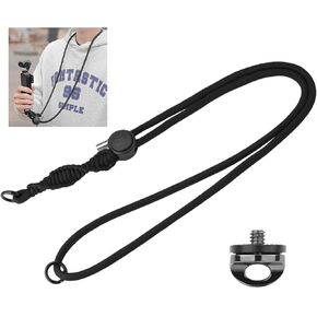 Neck Lanyard Shoulder Strap for DJI Osmo Pocket 3 Camera Mount Accessories Compatible with GoPro Insta360 Action Camera Black