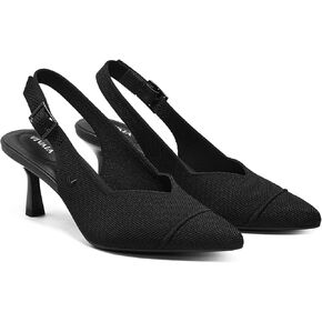 VIVAIA Addison Pointed-Toe Slingback Sandals Kitten Heels Shoes For Women Elegant Comfortable Dressy Party With Arch support