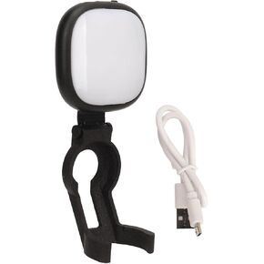LED Video Light, Portable Vlog Selfie Light with Bracket, 3 Adjustment Color Temperatures, Rechargeable Photography Selfie Lighting for Osmo 3 2 1