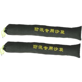 DOITOOL 2Pcs Durable Flood Sandbags for Water Barrier Reusable Canvas Sand Bags for Flood Protection and Control Heavy Duty for Outdoor Use