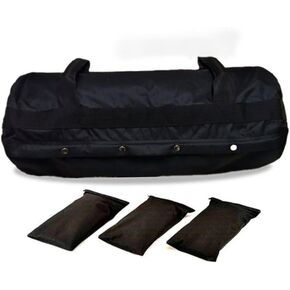 Kisangel 1 PC Heavy Duty Adjustable Exercise Sandbags Oxford Fitness Sandbags with Inner Weighted Bags Durable No Leakage Design for Home Gym Cross Training Black