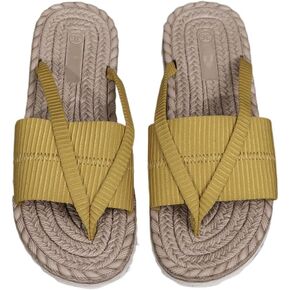 Geerta Espadrilles Flip Flop Barefoot Beach Slippers for Women – Lightweight Cute Kawaii Flat Water Sandals, Non-Slip Open Toe Thong, Dressy Chunky Summer Vacation Shoes for Hawaii Travel Spa & Bath