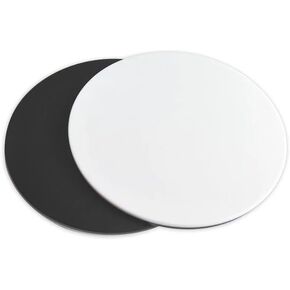 Microscope Kit Microscope Round Worktable White Black Work Plate Bottom Worktable Round Plastic Plate for Stereo Microscope, Diameter 60mm 75mm 95mm 100mm 120mm 125mm Microscope Lens Adapter(Diameter