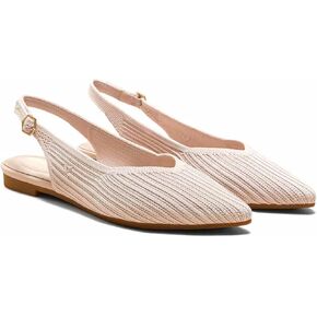 VIVAIA Maville Pointed Toe Slingback Elegant Sexy Flat Sandals