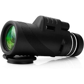Portable Monocular 40X60 Dual-Focus Zoom Monocular Telescope Waterproof for Outdoor, Black