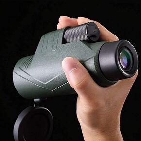 Monocular Telescope - Phone Lens and Eye Dual Purpose, 10 Magnification Monotube, 10X42 HD Dual Focus Optic Magnifier with Phone Tripod Holder, Portable Spotting Scope