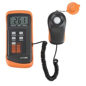Luxmeter, Light Meter, Digital Illuminance Meter, LX1330B Handheld Digital Luxmeter, LCD Display Light Meter 0-200,000Testing, Light Meters
