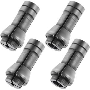 4 Pack Die Grinder Collet, Machine Clamping Collet 1/4" And 1/8" Arbors Grinding Machine Clamping Collets Adapter, 2 Packs 3mm and 2 Packs 6mm Small Dies Grinders Collets for Chuck Grinders