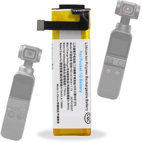 Replacement for DJI Osmo Pocket 2 Battery: for Osmo Pocket 1 Battery Pack - HB3 OT110 OT-210 Lithium Ion Rechargeable HB3-875mAh-7.7V