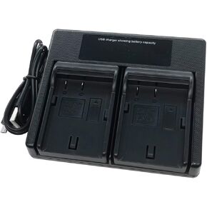 USB Dual Battery Charger for Panasonic DMW-BLF19 DMW-BLF19E DMW-BLF19PP DMW-BTC10 Lumix DMC-GH3 DMC-GH4 DMC-GH4A DMC-GH5L GH5S DC-G9 DC-G9EG-K Digital Camera