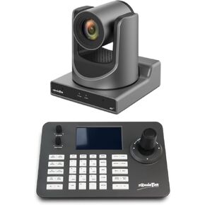 New PTZ Camera PoE NDI AI Tracking 20X SDI HDMI USB IP Live Streaming + Network Controller 4D Joystick PoE 5 Inch LCD Screen Decoding H.264 and H.265 Compatible with Dome Security IP Camera