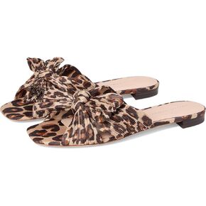 Loeffler Randall Women's Daphne Flat Sandal, Leopard 1, 7.5
