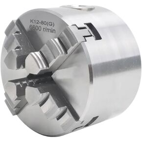 4 Jaw Chuck 80mm Sanou Self-Centering Small Lathe Chuck K12-80 With Hardened Steel For Mini Lathe