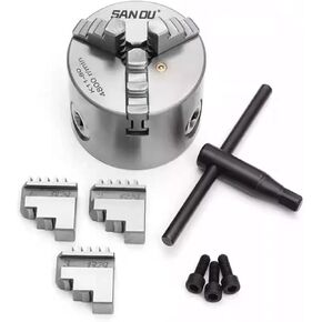K11 80 3-Jaw Lathe Chuck Manual Self-Centering Metal K11-80 Lathe Chuck With Jaws Turning Machine Tools Accessories