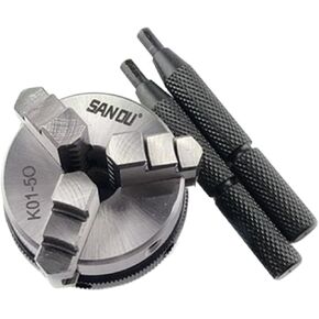 Lathe Chuck 50mm Mini Wood Lathe Chuck K01-50 3 Jaw Self-Tightening Lathe Chuck For Wood Lathe