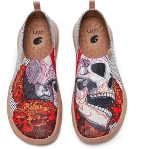 UIN Women's Art Painted Travel Shoes Slip On Casual Knit Loafers Lightweight Comfort Fashion Sneaker Constellation Toledo Ⅰ