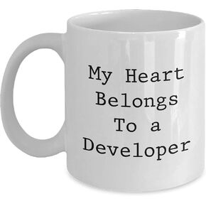 Developer's Heart Belongs to Code, Gift for Him from You, Valentine's Unique Gifts