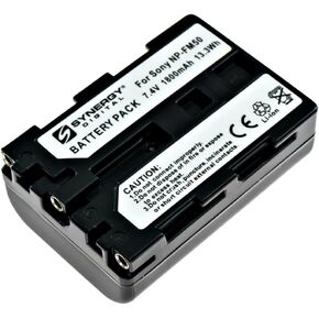 Synergy Digital Camcorder Batteries, Compatible with Sakar CB-50M, BP-50MCL, CB-FM50 Camcorder Batteries (li-ion, 7.4V, 1500 mAh), Set of 2