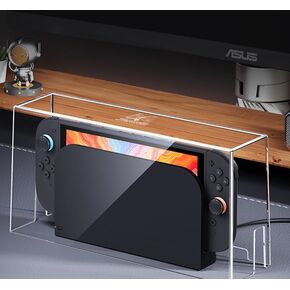 Clear Dust Display Box Cover for Switch 2/Switch/OLED Dock, Waterproof and dustproof Clear Protective Case,Anti-Scratch Waterproof Accessorie(only Cover)