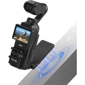 Pocket 3 Magnetic Mount Stand, Adjustable Magnet Suction Holder Adapter with Cold Shoe for Desktop/Vertical Vlog Base, Expandable Frame Clamp for DJI Osmo Pocket 3 Handle Accessories