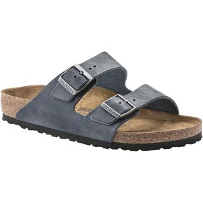 Birkenstock Unisex Arizona Sandal, Vintage Midnight Leather Size 43 EU (10-10.5 M US Men)