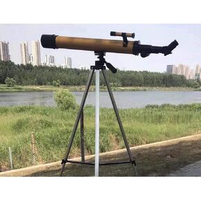 Astronomical Telescope, Entry Refractive Telescope 45°Mirror HD High-Powered Dual-Purpose Erect Telescope, Stargazing Moon