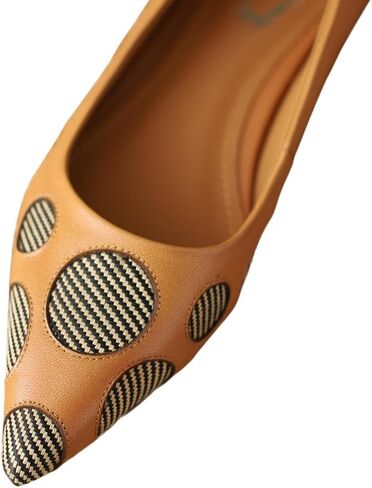 TinaCus Women's Genuine Leather Handmade Slip On Polka Dot Pointed Toe Office Flats Shoes in Saudi Arabia