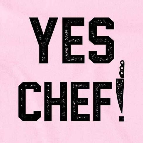 Pop Threads Yes Chef! Large Text Cooking Funny Infant Baby Boy Girl Bodysuit in Kuwait
