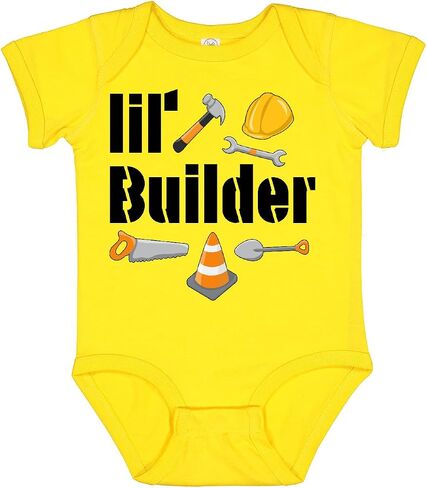 inktastic Lil Builder- Future Construction Worker Baby Bodysuit in Saudi Arabia
