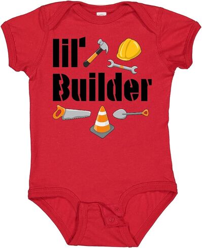 inktastic Lil Builder- Future Construction Worker Baby Bodysuit in Saudi Arabia