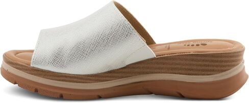 Spring Step Women's JOLINA Slip-On Wedge Sandals - Italian Leather, Stretch Goring, Faux Wood Design in Saudi Arabia