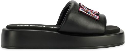 KARL LAGERFELD Women's Cushioned Insole Everyday Opal Stone Pearl Platform Slide Sandal in Saudi Arabia