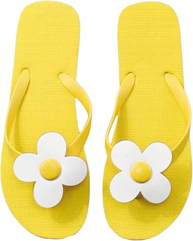 Verdusa Women's Summer 3D Flower Flip Flops T Strap Cute Slip on Flip Flops in Saudi Arabia