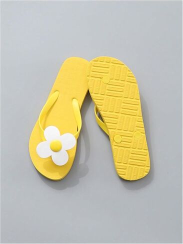 Verdusa Women's Summer 3D Flower Flip Flops T Strap Cute Slip on Flip Flops in Saudi Arabia